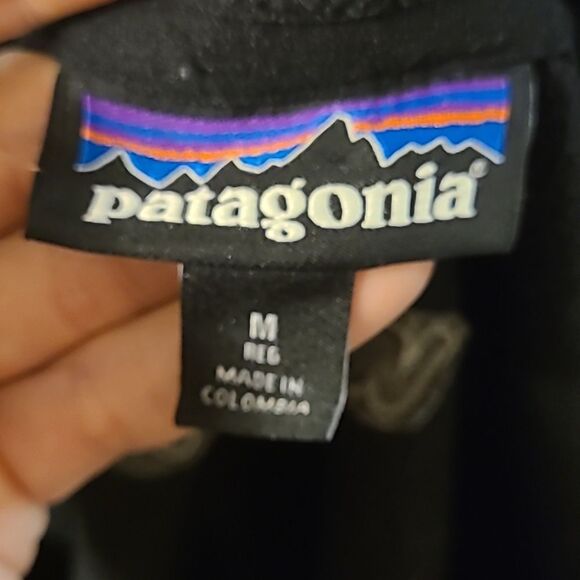 Patagonia 1/4 Zip Fleece Pullover Quarter Zip Black Size M - Picture 7 of 7